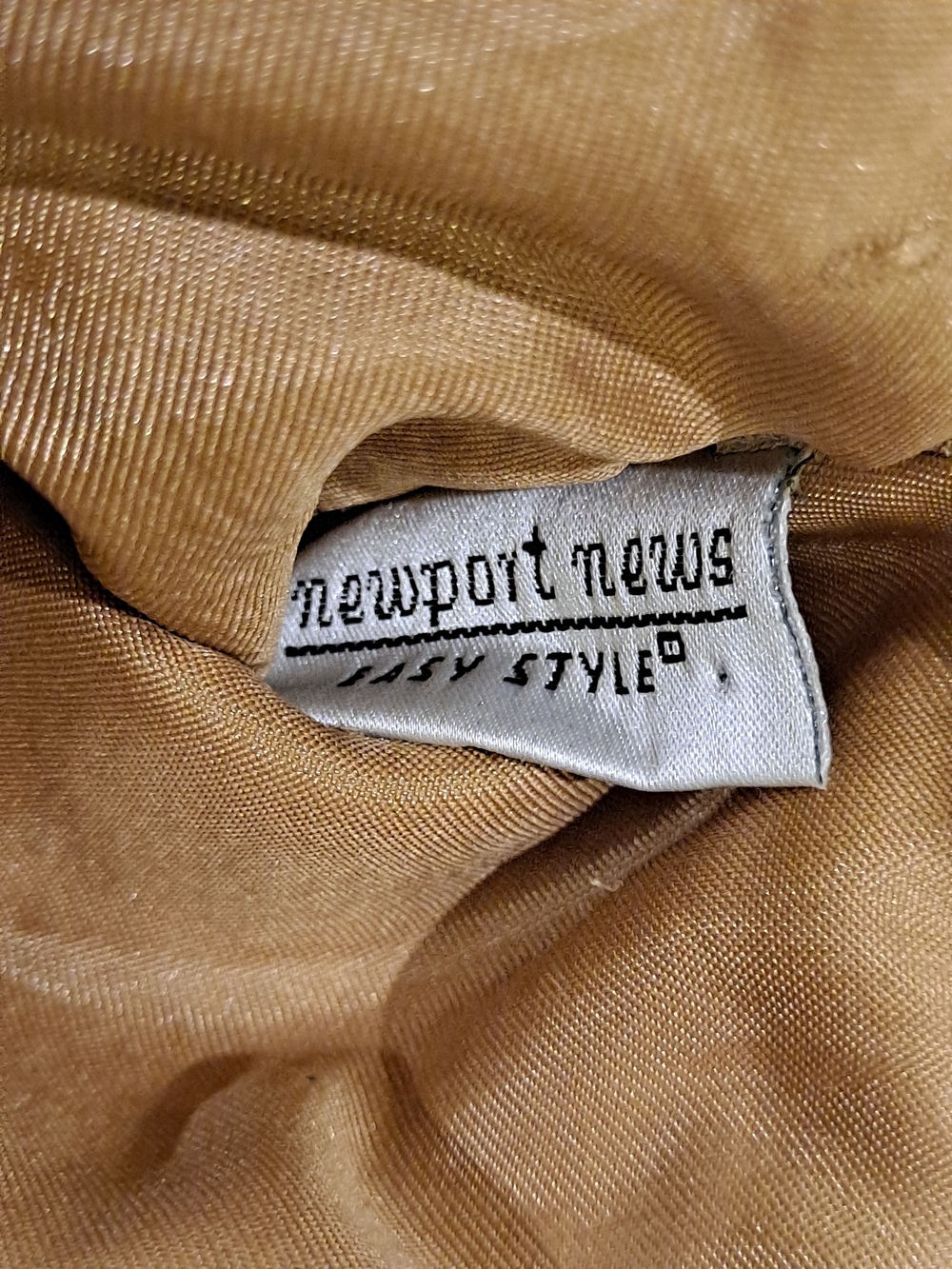 Newport News Easy Style Vintage Tan Suede Fringe Shoulder Bag Boho Saddlebag - Picture 8 of 11